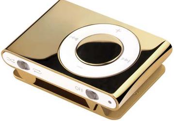 Обычный iPod Shuffle не сооветствует вашему статусу? Купите тогда золотой...